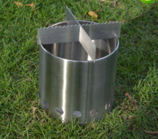 Outdoor Stainless Steel Fire Pit, Lightweight Camping Stove