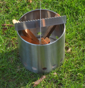 Outdoor Stainless Steel Fire Pit, Lightweight Camping Stove