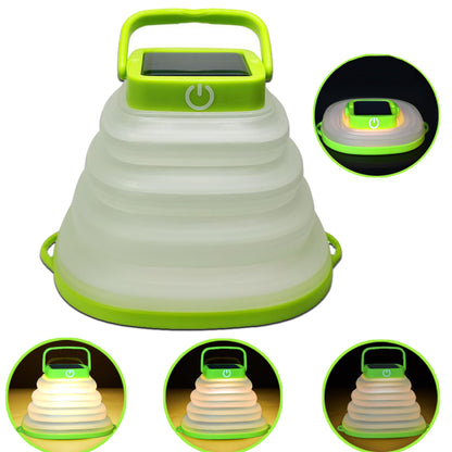 Solar Camping Lanterns-Collapsible Camping EssentialsIP65 Solar Lights Outdoor WaterproofUSB Portable Camping Hanging Lamp for Backpacking GearEmergencyTentTravelHiking