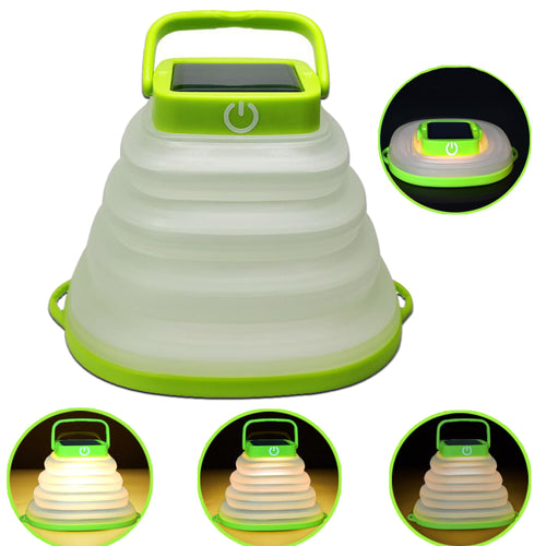 Solar Camping Lanterns-Collapsible Camping EssentialsIP65 Solar Lights Outdoor WaterproofUSB Portable Camping Hanging Lamp for Backpacking GearEmergencyTentTravelHiking